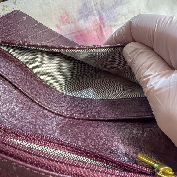 Fossil Liza Leather Wallet Women’s Brown Bifold Y2K 2000s - Picture 6 of 9